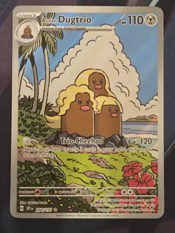 Alolan Dugtrio 208/191 Surging Sparks Illustration Rare Pokemon Card - Image 1