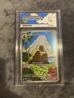 Pokemon TCG Alolan Dugtrio Holo Illustration Rare Surging Sparks 208/191 Ace 9 - Image 1