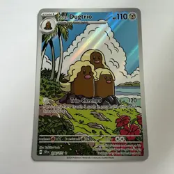 Pokemon TCG Alolan Dugtrio 208/191 Surging Sparks Full Art Illustration Rare NM - Image 1