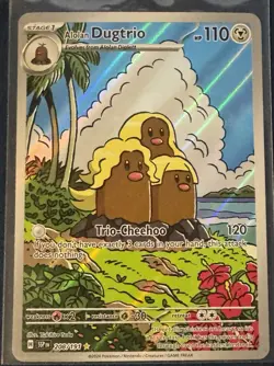 Pokemon TCG Alolan Dugtrio 208/191 Illustration Rare S&V Surging Sparks NM - Image 1