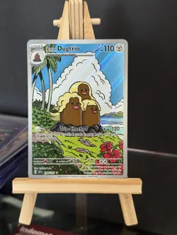 Pokemon TCG Alolan Dugtrio Illustration Rare Surging Sparks 208/191 Near Mint - Image 1