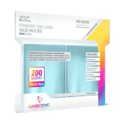 GameGenic Card Protection Standard Sleeves - Clear (200) New - Image 1