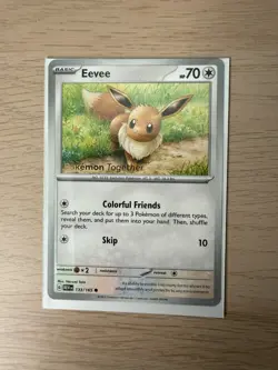 Pokemon Together Eevee Promo Pokepost Card mint 133/165 - Image 1