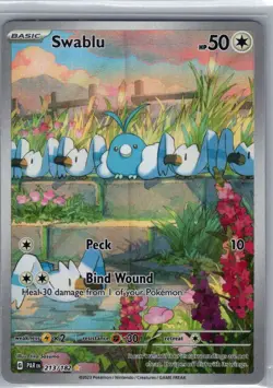 Swablu 213/182 SV04: Paradox Rift - Pokemon Card - NM - Image 1