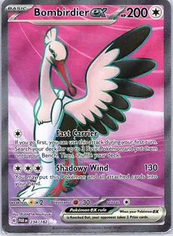 Bombirdier ex 234/182 SV04: Paradox Rift - Pokemon Card - NM - Image 1