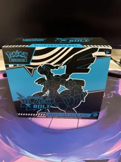 Black Bolt Elite Trainer Box ETB *OPENED* Empty Box & Accessories -NO PROMO CARD - Image 1
