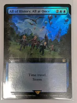 All of History, All at Once (Extended Art) Doctor Who Foil - MTG RARE - Image 1