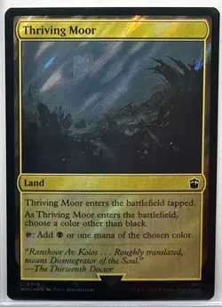 Thriving Moor (Surge Foil) Magic Gathering, MTG, Doctor Who (919) - Image 1