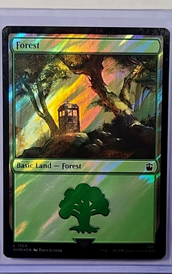 2023 MTG Magic The Gathering Dr WHO Doctor Who Surge Foil #1164 Forest Tardis - Image 1