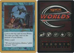 Opt - Antoine Ruel - 2001 ~ Moderately Played World Championship R MTG Magic Ult - Image 1