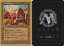 City of Brass - Leon Lindback - 1996 ~ Near Mint Pro Tour World Championship Gol - Image 1