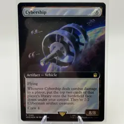Cybership (Extended Art) (Surge Foil) - Universes Beyond: Doctor Who - 1049 NM - Image 1