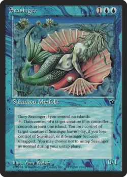 Fallen Empires Seasinger MTG Magic the Gathering NM - Image 1