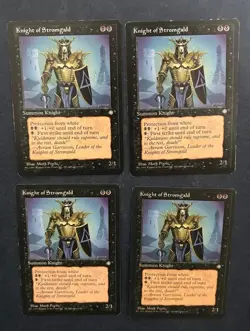 MTG 4X ICE AGE KNIGHT OF STROMGALD MAGIC THE GATHERING CREATURE BLACK UNCOMMON - Image 5