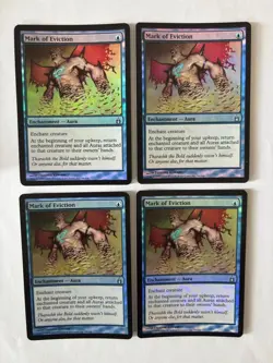MTG 4X FOIL RAVNICA MARK OF EVICTION NM MAGIC THE GATHERING UNCOMMON BLUE - Image 4