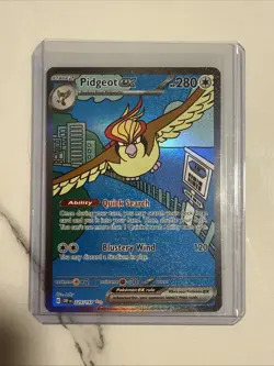 Pokemon TCG Obsidian Flames Pidgeot EX 225/197 SV03 Holo Card - Image 1