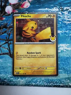 Pikachu (Pokemon Day 2026) 051/162 Promo Cosmos Holo Near Mint - Image 1