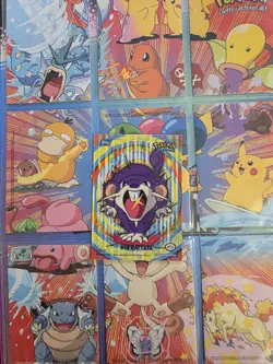 POKEMON TOPPS 1999 STICKER LOT 10/10 BLUE TOPPS LOGO - Image 3