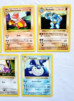 5x SHADOWLESS BASE SET LOT! Pokemon Charmeleon Starmie More Rare WOTC 1999 - Image 4