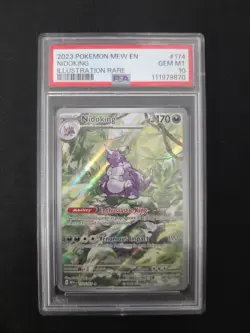 Pokemon Nidoking 174/165 SV Scarlet & Violet 151 Illustration Rare Holo PSA 10 - Image 1
