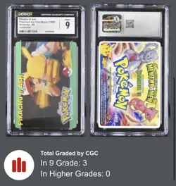 Pokemon The First Movie 1999 Pikachu & Ash Lenticular #4 Nintendo VHS CGC 9 MINT - Image 3
