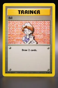 Pokemon - Trainer Bill - 91/102 - Base Set COMMON Near Mint WOTC - Image 1