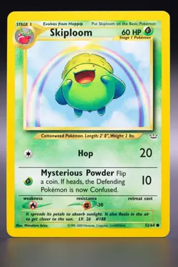 Pokemon - Skiploom - 52/64 - Neo Revelation COMMON Near Mint WOTC - Image 1