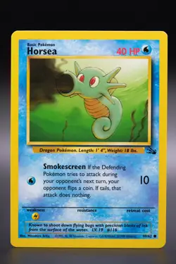 Pokemon - Horsea - 49/62 - Fossil COMMON Near Mint WOTC - Image 1