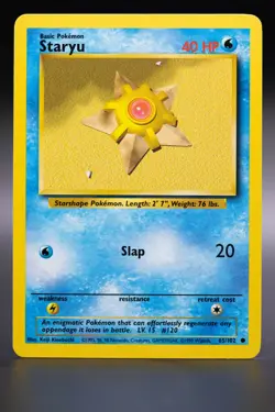 Pokemon - Staryu - 65/102 - Base Set COMMON Near Mint WOTC - Image 1