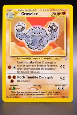 Pokemon - Graveler - 30/64 - Neo Revelation UNCOMMON Near Mint WOTC - Image 1