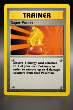 Pokemon - Trainer Super Potion - 90/102 - Base Set UNCOMMON Near Mint WOTC - Image 1