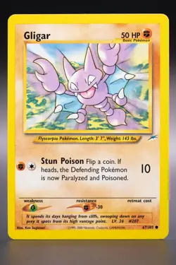 Pokemon - Gligar - 67/105 - Neo Destiny COMMON Near Mint WOTC - Image 1