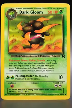 Pokemon - Dark Gloom - 36/82 - Team Rocket UNCOMMON Near Mint WOTC - Image 1