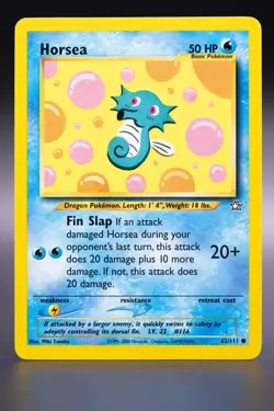 Pokemon - Horsea - 62/111 - Neo Genesis COMMON Near Mint WOTC - Image 1