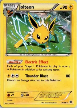 Jolteon - 26/98 - Holo Rare - Ancient Origins #26/98 Pokemon TCG - Image 1