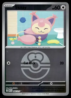 SKITTY (LOVE BALL) 165/217 COMMON ME: ASCENDED HEROES POKEMON - Image 1