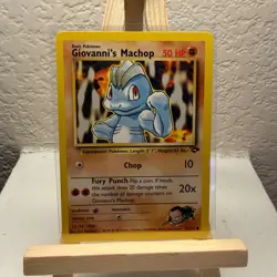 Giovanni's Machop 72/132 Gym Challenger WOTC Pokemon TCG - Image 1