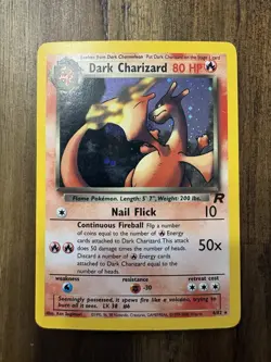 Pokemon TCG Dark Charizard 4/82 Team Rocket Holo Rare 80 HP Wizards 2000 - Image 2