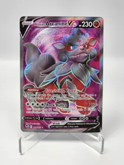Pokemon TCG Hisuian Arcanine V (Full Art) Silver Tempest 179/195 Holo Ultra Rare - Image 1