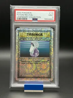 Potion [Reverse Foil] #110 Pokemon Legendary Collection - PSA 9 - Image 1