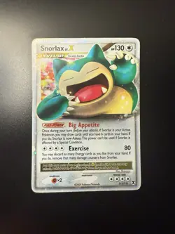 2009 Pokemon Platinum Rising Rivals Snorlax Lv. X Holo Foil Rare 111/111 MP - Image 1