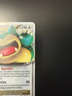 2009 Pokemon Platinum Rising Rivals Snorlax Lv. X Holo Foil Rare 111/111 MP - Image 4