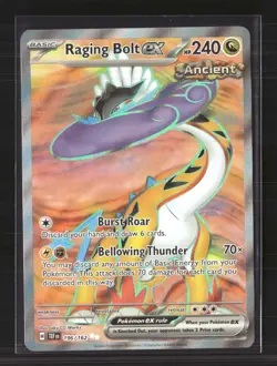 Pokemon 2024 Temporal Forces Raging Bolt EX UR #196/162 - Image 1
