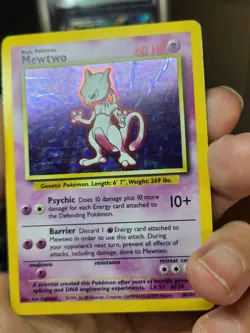 Pokemon - Mewtwo Holo Rare Card Base Set 10/102 - Image 5