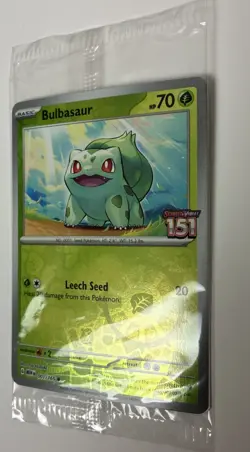 Bulbasaur 001/165 151 Best Buy Reverse Holo Master Pokemon Card Promo Sealed NM - Image 1