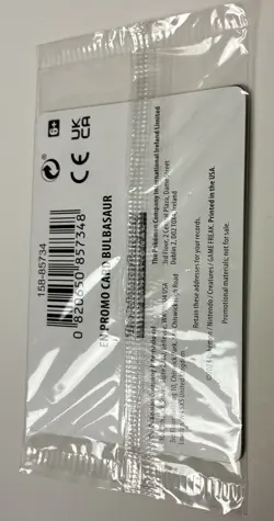 Bulbasaur 001/165 151 Best Buy Reverse Holo Master Pokemon Card Promo Sealed NM - Image 2