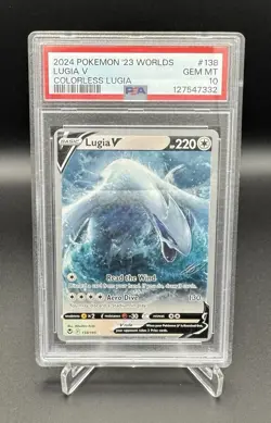 PSA 10 Lugia V 2024 Pokemon 2023 Worlds Colorless World Championship - Image 1