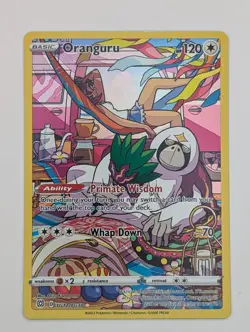 2022 Pokemon Brilliant Stars: Trainer Gallery ULTRA RARE Oranguru #TG12 UR HOLO - Image 1