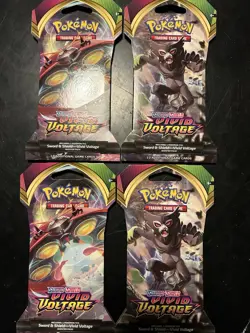 Pokemon TCG - Vivid Voltage Sleeved Booster Pack (Set Of 4) Sealed - Image 1