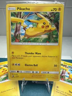 3 Pokemon Cards Pikachu SM04 Sun & Moon Promo (Target Exclusive) One Sealed - Image 2